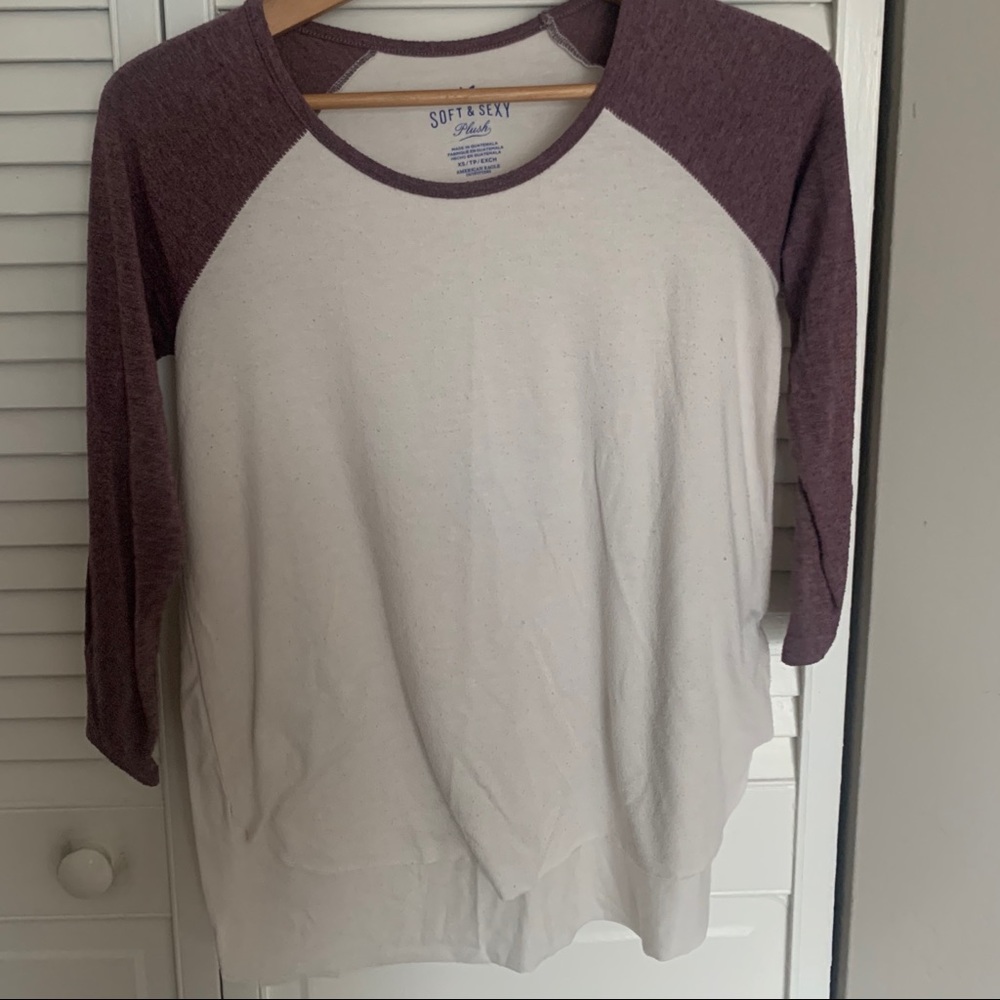 American Eagle Soft & Sexy baseball tee